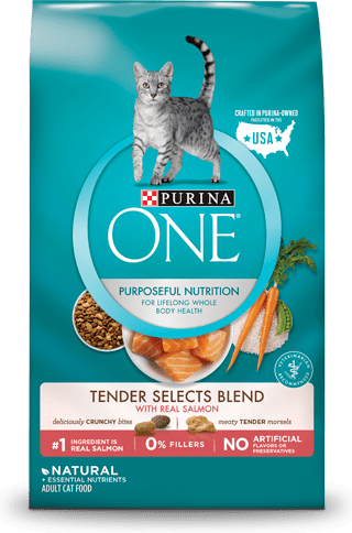 Purina One Tender Selects Blend With Real Salmon Cat Food Review