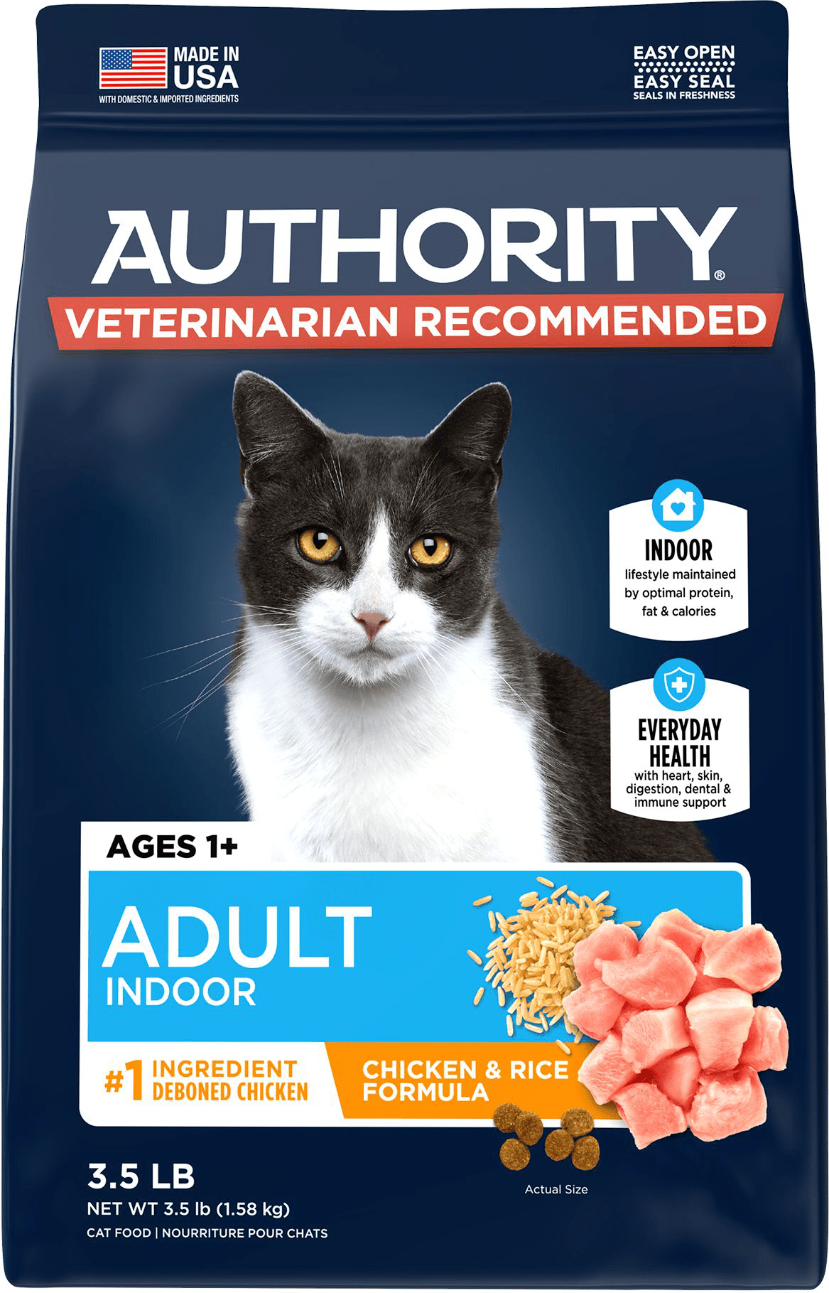 Authority chicken and rice cat food best sale