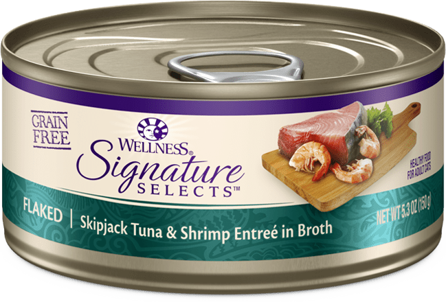 Wellness Core Signature Selects Flaked Skipjack Tuna & Shrimp ...